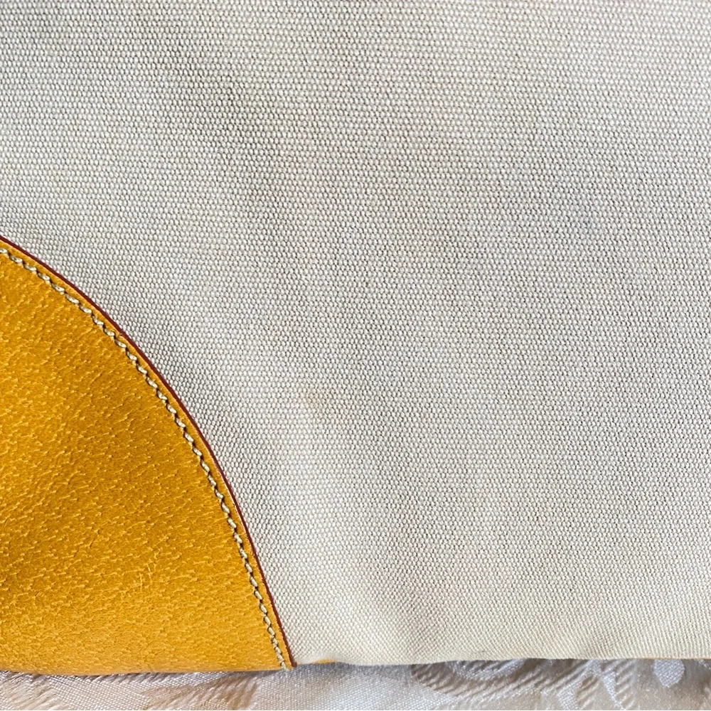 Prada khaki canvas leather hobo bag